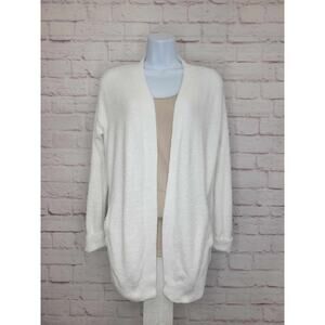 XSMALL SEASALT A629830 Barefoot Dreams CozyChic Lite Ribbed Cuff Coastline Cardi